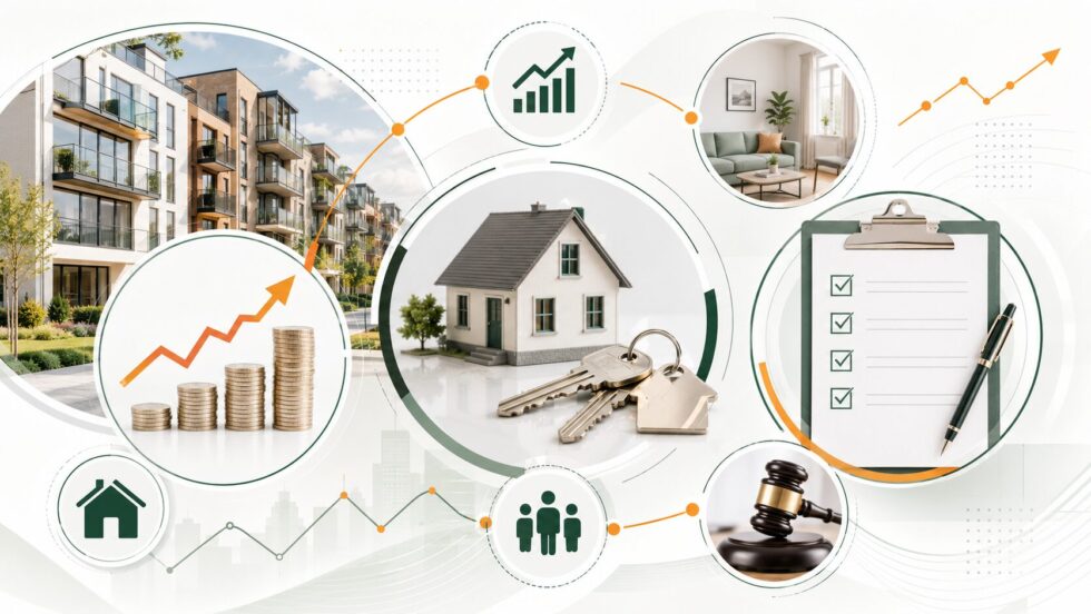 Ashford's rental market in 2026: average rents hit ~£1,243 a month, up 4.2% and outpacing the South East, just as the Renters' Rights Act abolishes Section 21 no-fault evictions. What Ashford tenants and landlords need to know now.