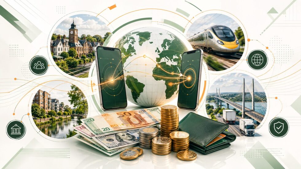 Best money transfer apps in Ashford, Kent for 2026, compared honestly for local senders. See how Wise, Revolut, TransferGo, PayPal, Remitly and Western Union stack up on fees, exchange rates, speed and FCA safety before you send money abroad from Ashford.