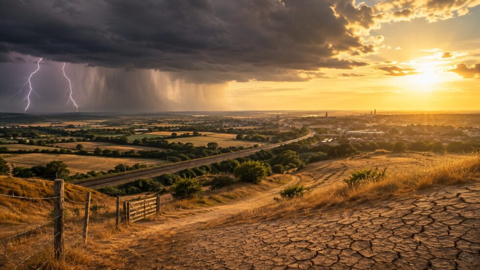 UK weather heatwave thunderstorms bring hot, dry conditions to Ashford and Kent while storms and flash flooding threaten other parts of Britain. See today's forecast, travel advice and outlook.